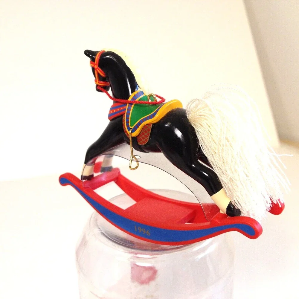 Vintage Hallmark 1996 Rocking Horse Collertors Series Christmas Ornament